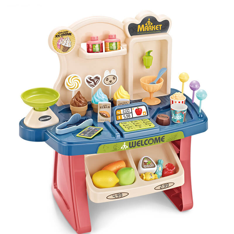 Ice Cream Shop Cash Register Play Set | Grocery Store Role Play Toy