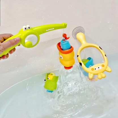 Baby Fishing Bath Toy Set – Fishing Rod, Net & Floating Water Toys for Toddlers 18M+