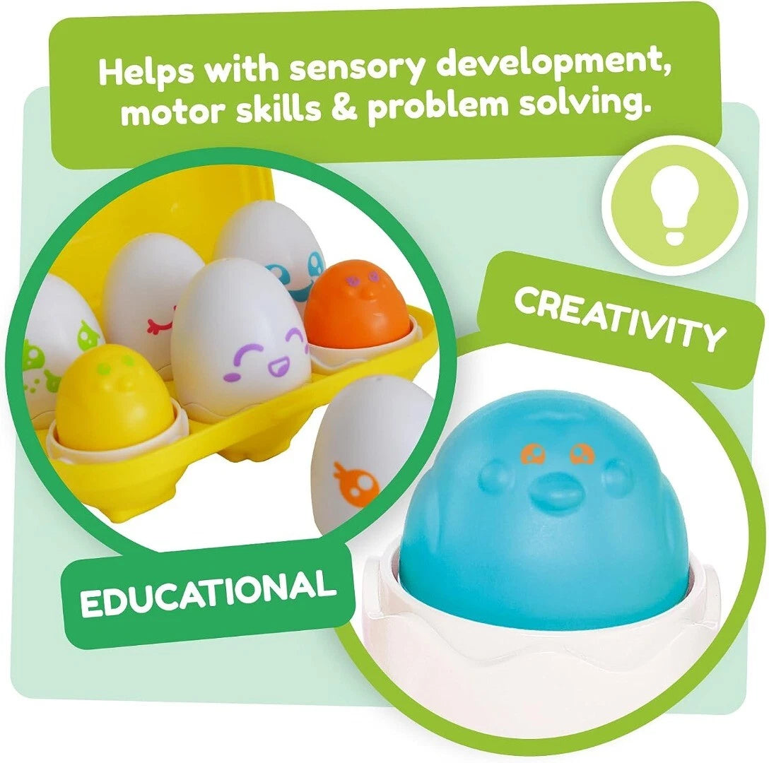 Hide and Squeak Eggs Baby Sensory Toy