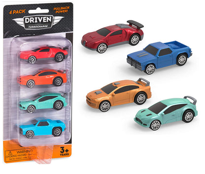 Driven by Battat PULL-BACK Stock cars Blister, WH1121Z
(4 pack)