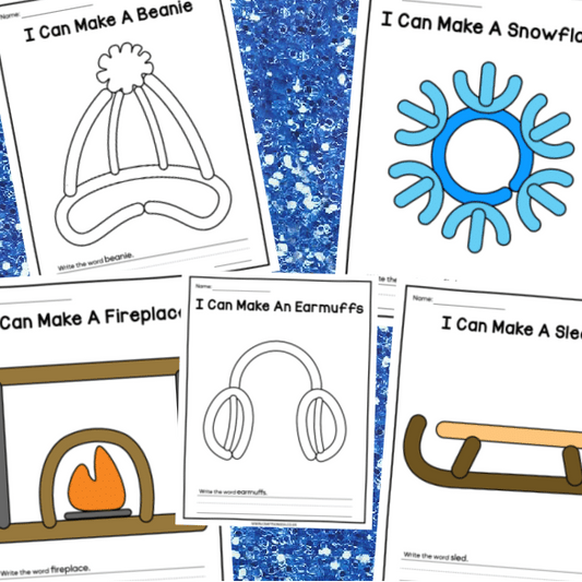 Playdough Fun Mats – Winter Theme (Set of 3)